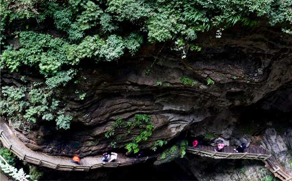 武隆龙水峡地缝 武隆龙水峡地缝